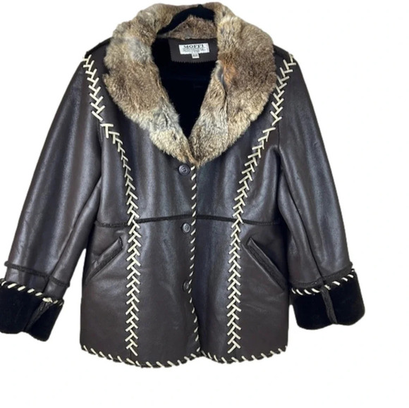 Moffi International Brown Faux Shearling - Picture 1 of 10